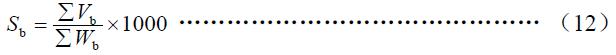 噸原料耗水按式（12）計算。